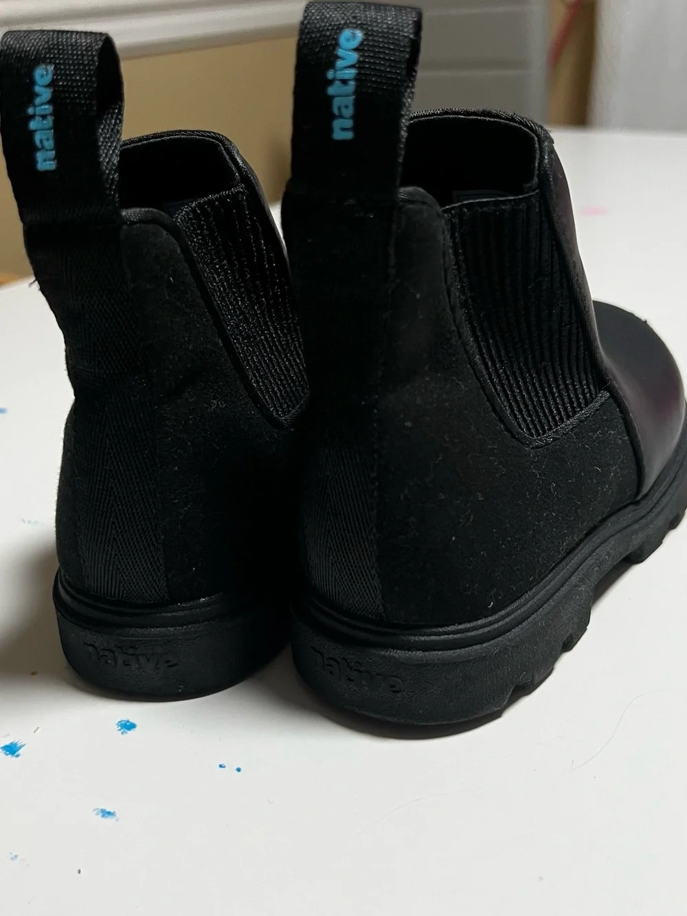 Native Kids Black Chelsea Boots - Classic Slip-On Ankle Boot